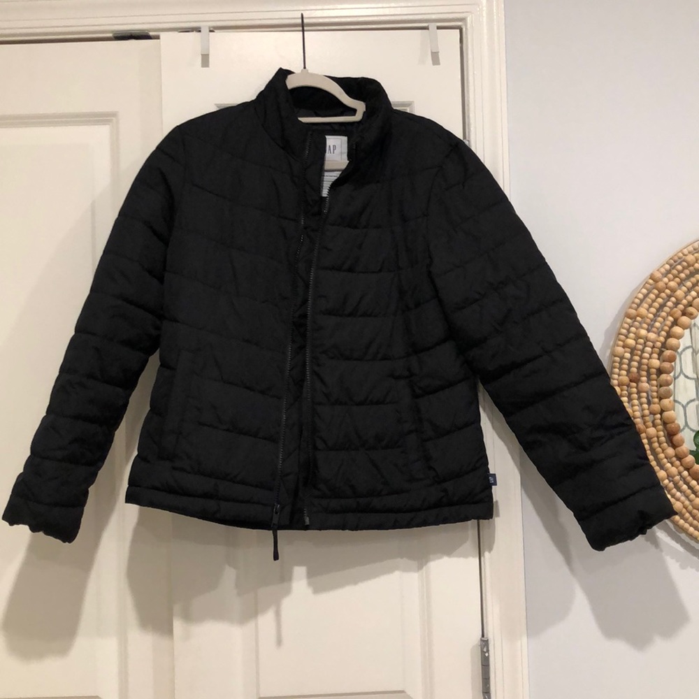 Gap black coldcontrol puffer jacket